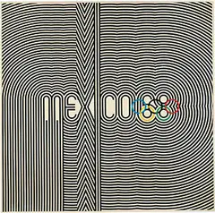 Eduardo Terrazas Lance Wyman & Pedro R. Vazquez, Olympic Games Mexico 1968, 1967, poster