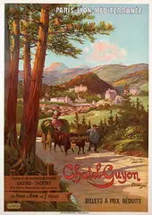 F. Hugo d' Alési, Chatel-Guyon Paris-Lyon-Méditerranée, poster