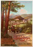 F. Hugo d' Alési, Chatel-Guyon Paris-Lyon-Méditerranée, poster