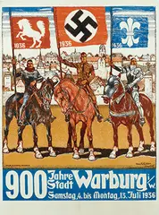 Hans Kohlschein, 900 Jahre Stadt Warburg, 1936, poster