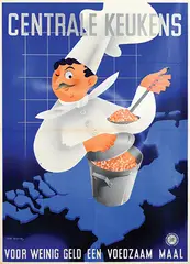Joop Geesink, Centrale Keukens, 1941, poster