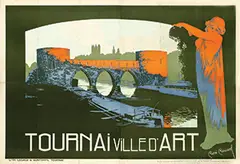 René Roussel, Tournai ville d'Art, 1911, poster