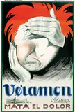 Achille Mauzan, Veramon mata el dolor (kills the pain), 1931, poster