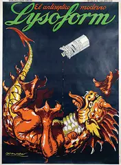 Achille Mauzan, Lysoform El antiséptico moderno, poster