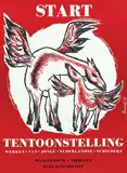 Hermanus Berserik, Waaggebouw Nijmegen Start Tentoonstelling 1953 werken van jonge Nederlandse schilders, 1952, poster