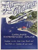Gary Miltimore, Air Catalina Seaplane service from Long Beach and San Pedro, 1973, poster