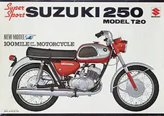 Oka Studio Japan, Suzuki 250 model T20, 1965, poster