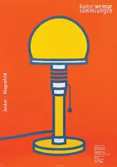 Nicolaus Ott + Bernard Stein, Bauhaus-Museum kunst zu weimar sammlungen, 1995, poster