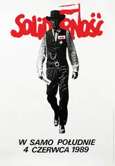 Tomasz Sarnecki, Solidarno__ W samo Poludnie (High Noon June 9, 1989), 1989, poster