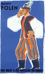 Kazimiersz Mann, Bezoekt Polen. Hier wacht u een hartelijk ontvangst, poster