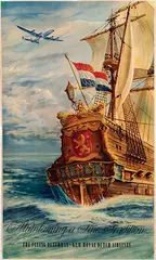 Joop van Heusden, KLM The Flying Dutchman Maintaining a Fine Tradition (Super Constellation), 1955, poster