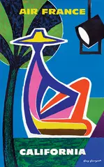 Guy Georget, Air France California, 1961, poster