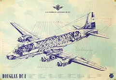 Joop van Heusden, Douglas DC4, poster