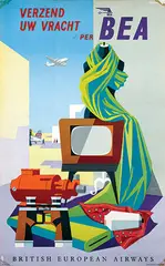 K.M. Adelman, BEA verzend uw vracht, poster