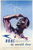 Harold P. Forster, BOAC Engeland-Zuid Afrika de wereld door, 1946, poster