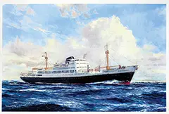 Victor J. Trip, "Oranje Nassau" (KNSM), poster
