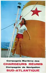 Arsac, Companie Maritime des Chargeurs Réunis Sud-Atlantique, poster