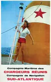 Arsac, Companie Maritime des Chargeurs Réunis Sud-Atlantique, poster