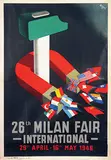 Bottoli, 26th Milan Fair International, 1948, poster