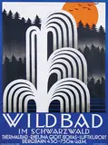 August Fischinger, Wildbad im Schwarzwald, poster