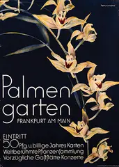 P. Wolf, Palmen garten Frankfurt am Main, poster
