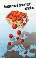Rudolf Krapf, Zwitserland exporteert appelen, 1946, poster
