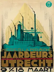 Henri C. Pieck, Jaarbeurs Internationaal Utrecht, 1926, poster