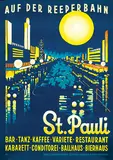 Ottomar C.J. Anton, St. Pauli auf der Reeperbahn, 1936, poster