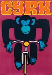 Wiktor Górka, Cyrk Monkey on bike/Curious George, poster