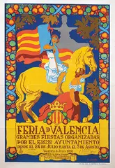 F. Agvar, Feria d'Valencia, 1920, poster