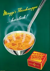 Rolph Grossmann, Maggi's Fleischsuppe, 1951, poster