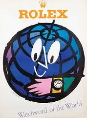 Herbert Leupin, Rolex Watchword of the World, 1952, poster