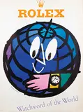 Herbert Leupin, Rolex Watchword of the World, 1952, poster
