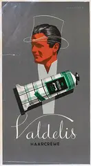Jan Lavies, Valdelis Haarcreme, poster