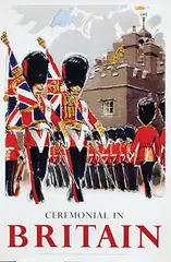 Ceremonial in Britain by Albert V.E. Brenet, 1955, poster, sold Jul 2020