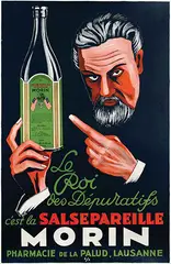 c'est la Salsepareille Morin Lausanne by Ricard Riemersschmid, poster, sold Jul 2020