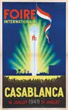 G. Debureau, Foire Internationale Casablanca (Morocco), 1949, poster