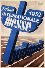 Róbert Berény, Internationale Messe Budapest (Hongary), 1932, poster