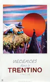 Giuseppe _ebesta, Vacances dans le Trentino Italie, 1961, poster