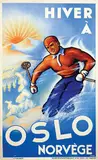 Reidar Jordan, Hiver à Oslo Norvège, 1940, poster