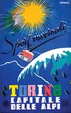 Alberto Campagnoli, Sport invernali (Winter sports) Torino Capitale delle Alpi, 1953, poster