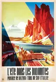 Heinrich C. Berann, l'Été dans les Dolomites (Tirol du Sud) Italie, 1940, poster