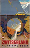 Wilhelm F. Burger, Zwitserland Alpenposten, 1937, poster
