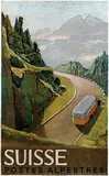 Victor Surbek, Suisse Postes Alpestres, 1946, poster
