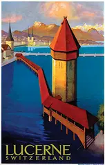 Otto Landolt, Lucerne Switzerland, 1936, poster