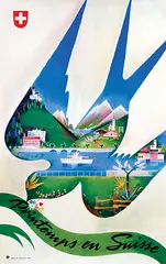Franco Barberis, Printemps en Suisse, 1940, poster