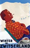 Erich Hermes, Winter in Zwitserland, 1936, poster