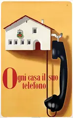 Charles Kuhn, Ogni casa il suo telefono, poster
