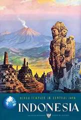 Victor J. Trip, Indonesia Hindu Temples in Centraal Java (Borobudur), poster