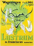 R. Cobben, Wageningen 8ste Lustrum St. Franciscus xaverius, 1950, poster